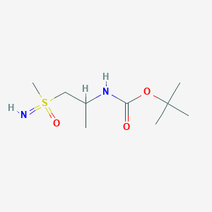 molecular formula C9H20N2O3S B2633854 Tert-butyl N-[1-(methylsulfonimidoyl)propan-2-yl]carbamate CAS No. 2344681-50-9