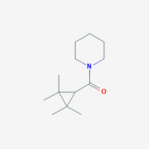 molecular formula C13H23NO B263386 1-[(2,2,3,3-Tetramethylcyclopropyl)carbonyl]piperidine 