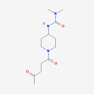 molecular formula C13H23N3O3 B2633860 1,1-Dimethyl-3-[1-(4-oxopentanoyl)piperidin-4-yl]urea CAS No. 1796495-26-5