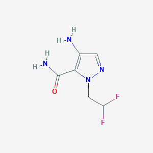 molecular formula C6H8F2N4O B2633861 4-Amino-1-(2,2-difluoroethyl)-1H-pyrazole-5-carboxamide CAS No. 2101199-46-4