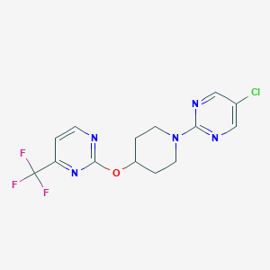 2-[1-(5-Chloropyrimidin-2-yl)piperidin-4-yl]oxy-4-(trifluoromethyl)pyrimidine