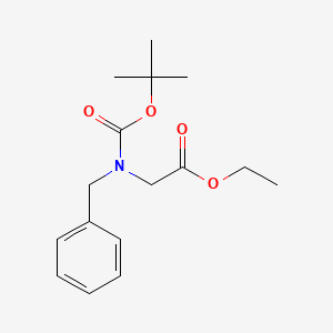 molecular formula C16H23NO4 B2633873 2-[苄基-[(2-甲基丙烷-2-基)氧羰基]氨基]乙酸乙酯 CAS No. 136159-62-1