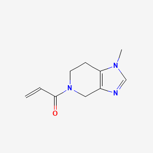 molecular formula C10H13N3O B2633878 1-(1-Methyl-6,7-dihydro-4H-imidazo[4,5-c]pyridin-5-yl)prop-2-en-1-one CAS No. 2179724-00-4