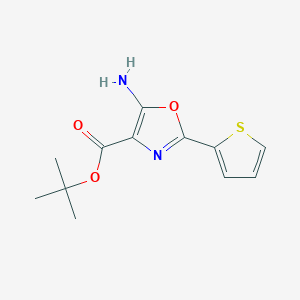 Tert-butyl 5-amino-2-thiophen-2-yl-1,3-oxazole-4-carboxylate