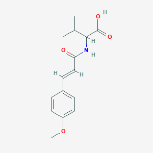 2-[[(E)-3-(4-methoxyphenyl)prop-2-enoyl]amino]-3-methylbutanoic acid