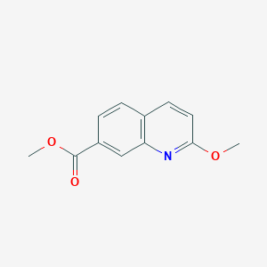 molecular formula C12H11NO3 B2633906 2-甲氧基喹啉-7-甲酸甲酯 CAS No. 1451154-40-7