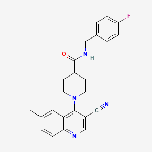 N-(sec-butyl)-3-[(6-phenylpyrimidin-4-yl)oxy]benzamide