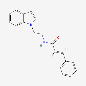 N-(2-(2-methyl-1H-indol-1-yl)ethyl)cinnamamide