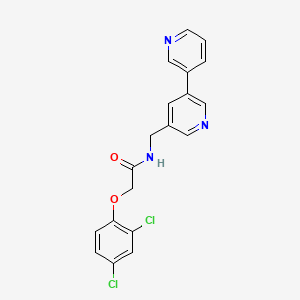 N-([3,3'-bipyridin]-5-ylmethyl)-2-(2,4-dichlorophenoxy)acetamide