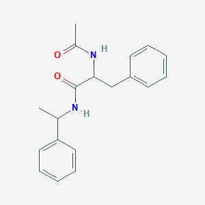 molecular formula C19H22N2O2 B263392 2-(acetylamino)-3-phenyl-N-(1-phenylethyl)propanamide 