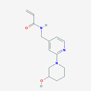 N-{[2-(3-hydroxypiperidin-1-yl)pyridin-4-yl]methyl}prop-2-enamide