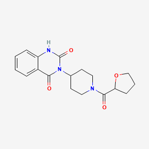 3-(1-(tetrahydrofuran-2-carbonyl)piperidin-4-yl)quinazoline-2,4(1H,3H)-dione