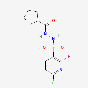 N'-[(6-chloro-2-fluoropyridin-3-yl)sulfonyl]cyclopentanecarbohydrazide