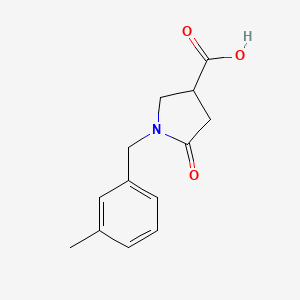 1-(3-Methylbenzyl)-5-oxopyrrolidine-3-carboxylic acid