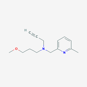 molecular formula C14H20N2O B2633940 (3-Methoxypropyl)[(6-methylpyridin-2-yl)methyl](prop-2-yn-1-yl)amine CAS No. 1384556-16-4