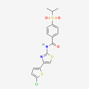 N-(4-(5-chlorothiophen-2-yl)thiazol-2-yl)-4-(isopropylsulfonyl)benzamide
