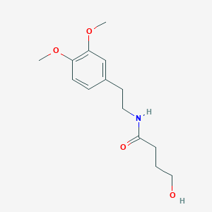 molecular formula C14H21NO4 B263396 N-[2-(3,4-dimethoxyphenyl)ethyl]-4-hydroxybutanamide 