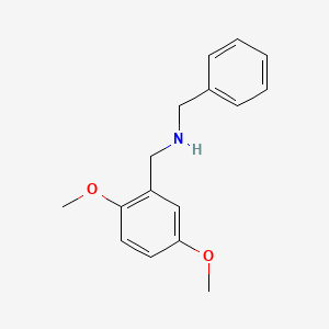 molecular formula C16H19NO2 B2633963 Benzyl-(2,5-dimethoxy-benzyl)-amine CAS No. 626205-84-3