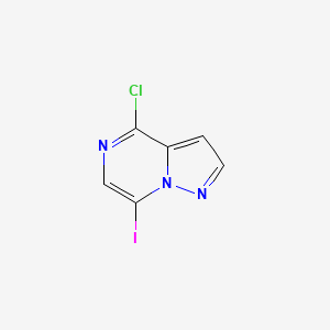 molecular formula C6H3ClIN3 B2633967 4-Chloro-7-iodopyrazolo[1,5-a]pyrazine CAS No. 2490402-50-9