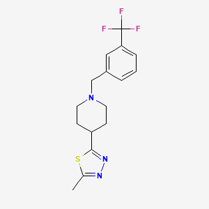 2-Methyl-5-(1-(3-(trifluoromethyl)benzyl)piperidin-4-yl)-1,3,4-thiadiazole