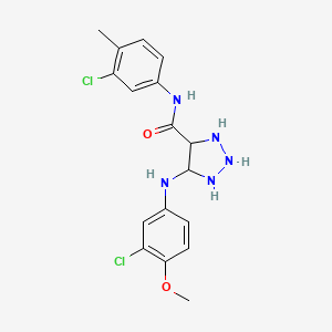 5-(3-chloro-4-methoxyanilino)-N-(3-chloro-4-methylphenyl)triazolidine-4-carboxamide