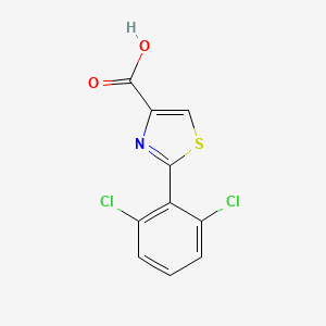 molecular formula C10H5Cl2NO2S B2633985 2-(2,6-Dichlorophenyl)thiazole-4-carboxylic acid CAS No. 871326-47-5