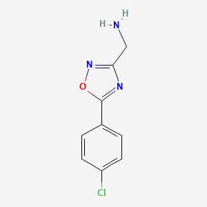 1-[5-(4-Chlorophenyl)-1,2,4-oxadiazol-3-yl]methanamine