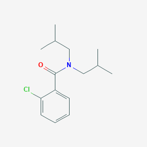 molecular formula C15H22ClNO B263401 2-chloro-N,N-bis(2-methylpropyl)benzamide 