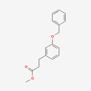 molecular formula C17H18O3 B2634022 Methyl 3-(3-phenylmethoxyphenyl)propanoate CAS No. 476458-89-6