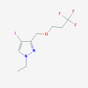 1-ethyl-4-iodo-3-[(3,3,3-trifluoropropoxy)methyl]-1H-pyrazole