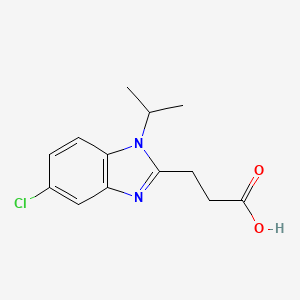 3-(5-chloro-1-isopropyl-1H-benzo[d]imidazol-2-yl)propanoic acid