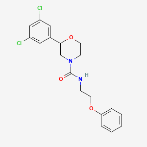 2-(3,5-dichlorophenyl)-N-(2-phenoxyethyl)morpholine-4-carboxamide