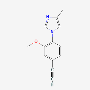 1-(4-Ethynyl-2-methoxyphenyl)-4-methyl-1h-imidazole