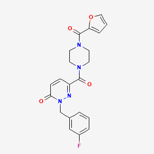 2-(3-fluorobenzyl)-6-(4-(furan-2-carbonyl)piperazine-1-carbonyl)pyridazin-3(2H)-one