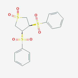 molecular formula C16H16O6S3 B263408 (3R,4R)-3,4-bis(benzenesulfonyl)thiolane 1,1-dioxide 