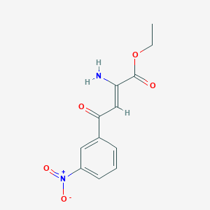 ethyl (Z)-2-amino-4-(3-nitrophenyl)-4-oxo-2-butenoate