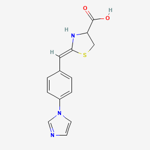 2-{(Z)-[4-(1H-imidazol-1-yl)phenyl]methylidene}-1,3-thiazolane-4-carboxylic acid
