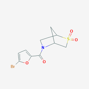 B2634087 (5-Bromofuran-2-yl)(2,2-dioxido-2-thia-5-azabicyclo[2.2.1]heptan-5-yl)methanone CAS No. 1996119-96-0