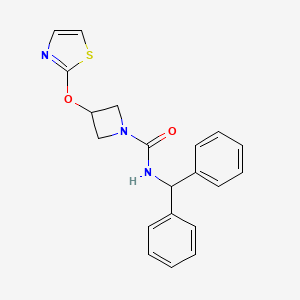 N-benzhydryl-3-(thiazol-2-yloxy)azetidine-1-carboxamide