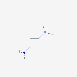 molecular formula C6H14N2 B2634132 反式-N1,N1-二甲基环丁烷-1,3-二胺 CAS No. 1821832-50-1