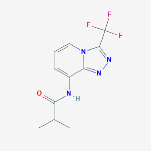 2-methyl-N-[3-(trifluoromethyl)[1,2,4]triazolo[4,3-a]pyridin-8-yl]propanamide