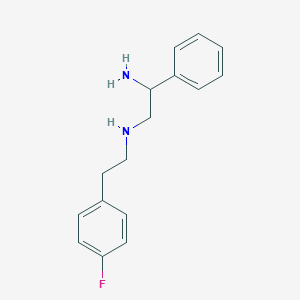 molecular formula C16H19FN2 B2634158 N'-[2-(4-fluorophenyl)ethyl]-1-phenylethane-1,2-diamine CAS No. 2319581-35-4