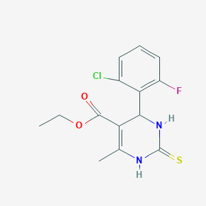 Ethyl 6-(2-chloro-6-fluorophenyl)-2-mercapto-4-methyl-1,6-dihydropyrimidine-5-carboxylate