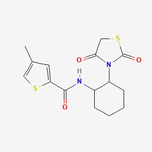 N-(2-(2,4-dioxothiazolidin-3-yl)cyclohexyl)-4-methylthiophene-2-carboxamide