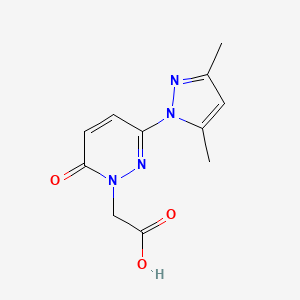 [3-(3,5-dimethyl-1H-pyrazol-1-yl)-6-oxopyridazin-1(6H)-yl]acetic acid