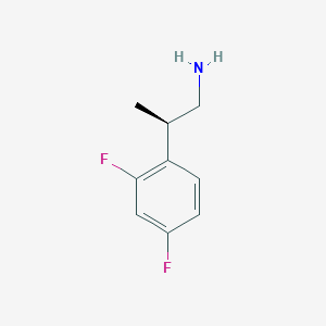molecular formula C9H11F2N B2634187 (2R)-2-(2,4-Difluorophenyl)propan-1-amine CAS No. 2248209-94-9