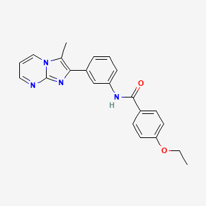 molecular formula C22H20N4O2 B2634191 4-ethoxy-N-(3-(3-methylimidazo[1,2-a]pyrimidin-2-yl)phenyl)benzamide CAS No. 862811-64-1