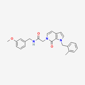 molecular formula C25H25N3O3 B2634194 N-(3-methoxybenzyl)-2-[1-(2-methylbenzyl)-7-oxo-1,7-dihydro-6H-pyrrolo[2,3-c]pyridin-6-yl]acetamide CAS No. 1286711-63-4