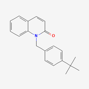 molecular formula C20H21NO B2634212 1-[4-(叔丁基)苄基]-2(1H)-喹啉酮 CAS No. 866155-79-5