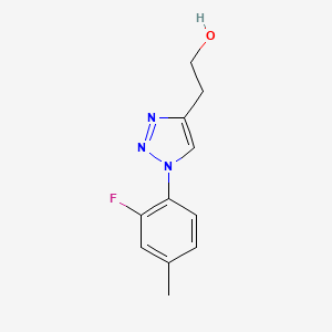 molecular formula C11H12FN3O B2634215 2-(1-(2-fluoro-4-methylphenyl)-1H-1,2,3-triazol-4-yl)ethan-1-ol CAS No. 1249485-35-5